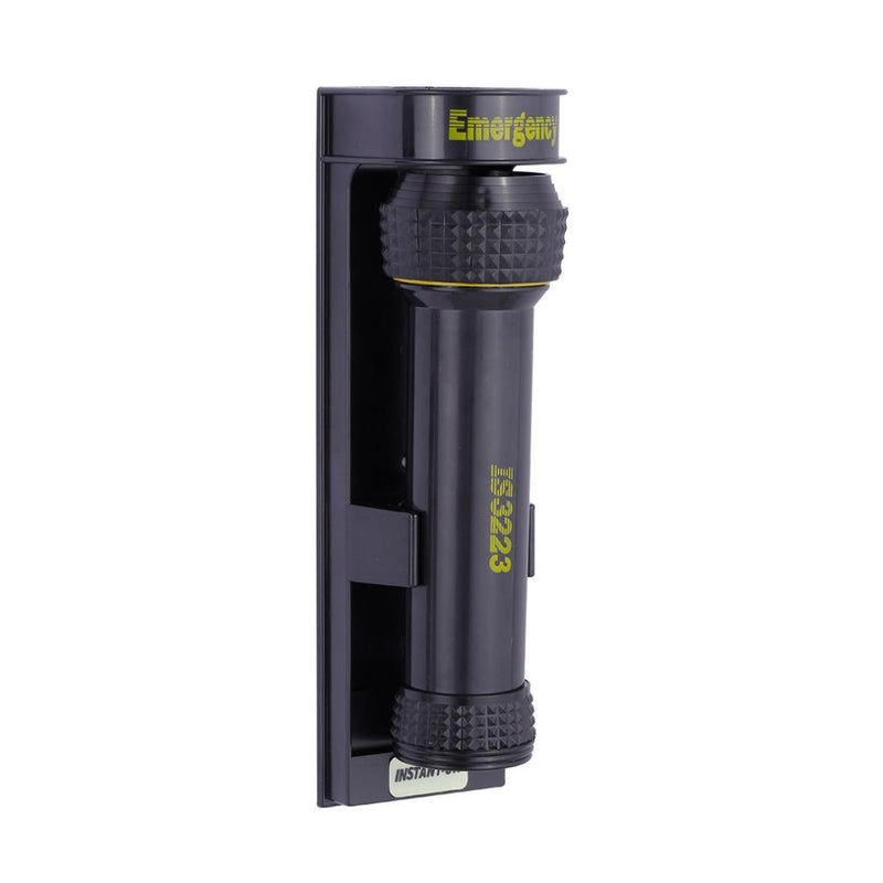 Wall Mounted Hotel Emergency Torch - Black