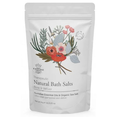 Empire Rose & Vetiver Bath Salts 1Kg + FREE Body Loofa