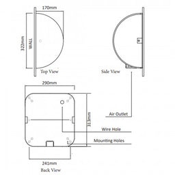 High Speed European Hand Dryer 1800W - Image 2