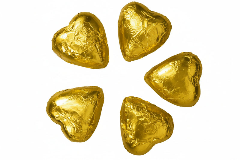 Delicous Gold heart chocolate