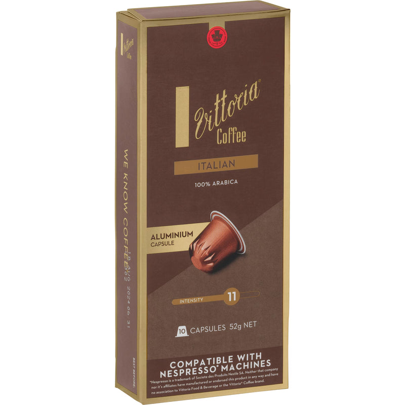 Vittoria Italian Nespresso Compatible Coffee Pods 10s