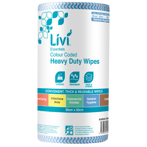 Livi Essentials Commercial Wipes - Blue - Image 7