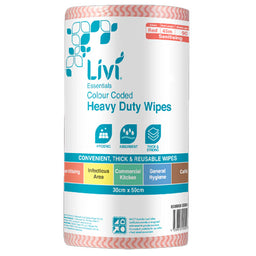 Livi Essentials Commercial Wipes - Red - Image 7