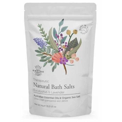 Eucalyptus & Lavender Bath Salts 1Kg + FREE Body Loofa