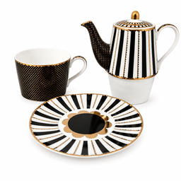 Royal Noir Tea Pot & Cup Set