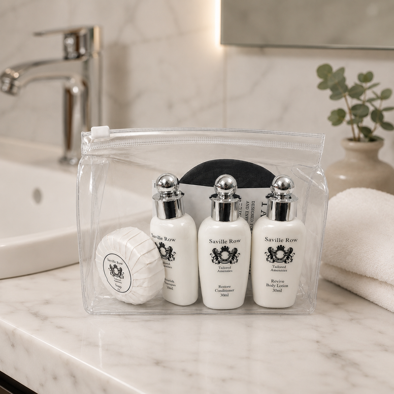 Saville row hotel toiletries  pack