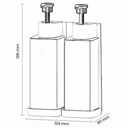 Twin Manual Soap Dispenser - Image 4