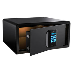 Black safe box with digital keypad
