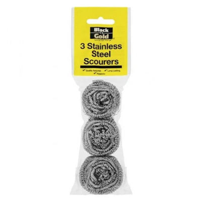 Stainless Steel Scourer – Pack of 3