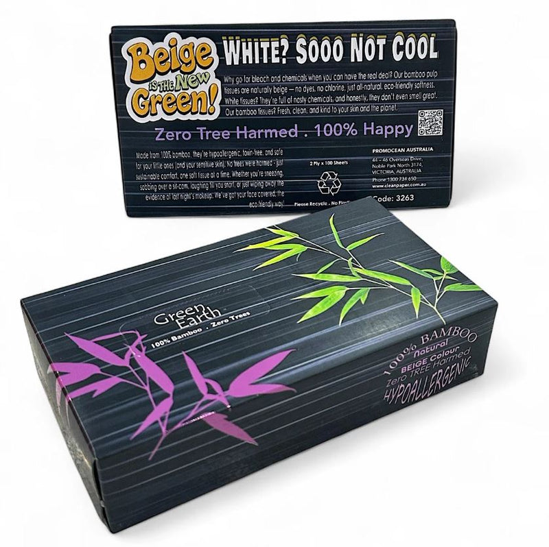 Green Earth 100% Bamboo Facial Tissues [Rectangular]