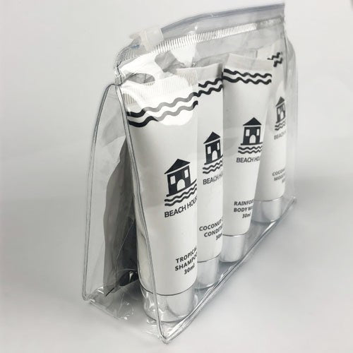 Triangle Clear Cosmetic Zip Bag - Image 3