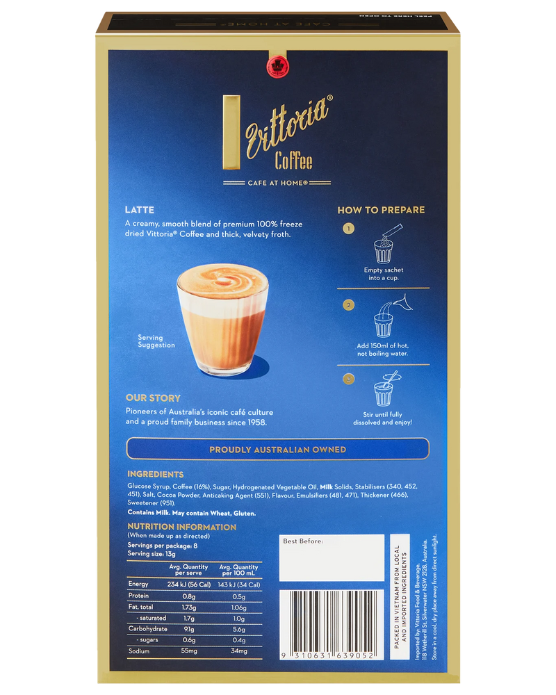 Latte Coffee Sachets
