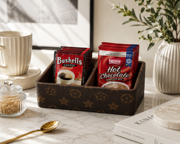 Hotel Leatherware twin compartment caddy