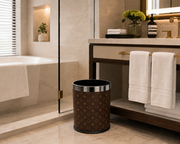 hotel bin in the bathroom
