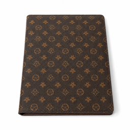 Hotel Leatherware folder in chocolate and gold color