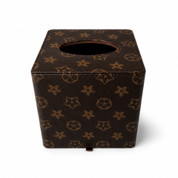 Square leatherware tissue box