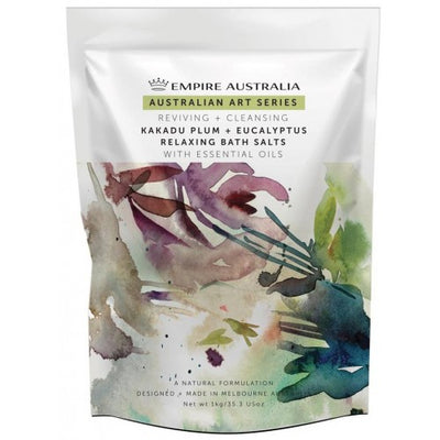 Kakadu Plum & Eucalyptus Bath Salts 1Kg + FREE Body Loofa