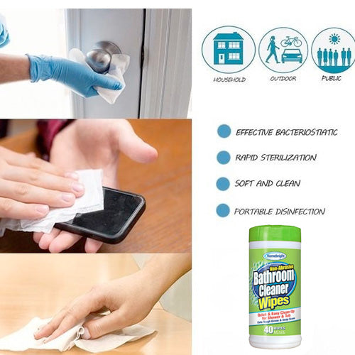Homebright Bathroom Cleaner Wipes - Image 2