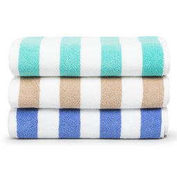 Beige Stripe Pool Towel - Image 7