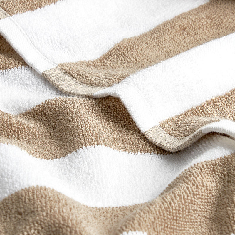 Beige Stripe Pool Towel - Image 5