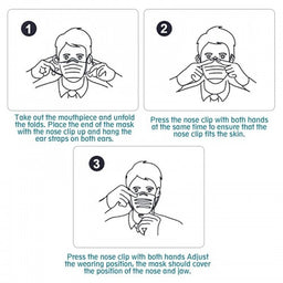 Disposable face masks x 50 - Image 3