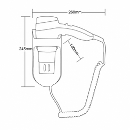 Wall Mounted Unique Box Hair Dryer - Image 3