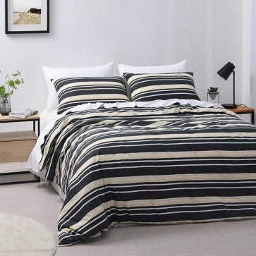 Brighton Charcoal KSB Duvet Cover Set