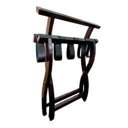 Wooden Luggage Rack - Mahogany - Image 3