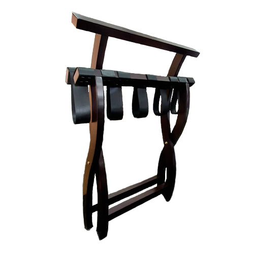 Wooden Luggage Rack - Mahogany - Image 3
