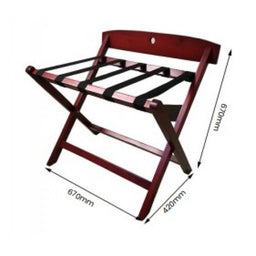 Wooden Luggage Rack - Red Mahogany - Image 2