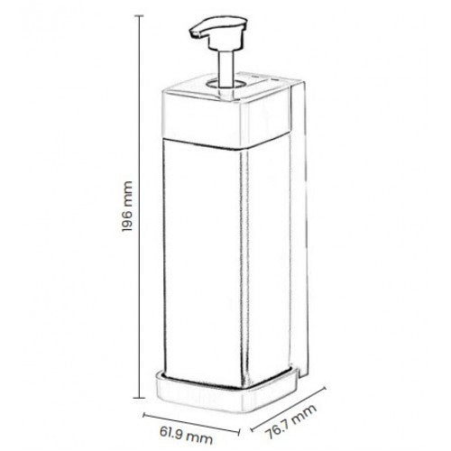 Single Manual Soap Dispenser 300ml - Image 4