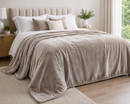 Fleece banklet for guests in winter
