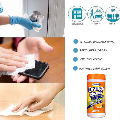 Homebright Orange Cleaner Wipes - Image 3