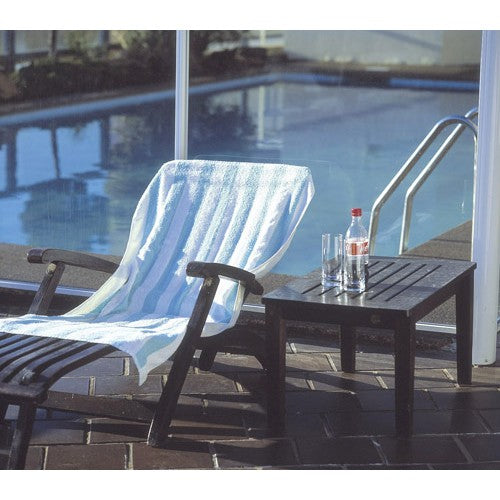 Blue Sage Stripe Pool Towel - Image 2