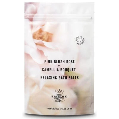 Rose and Camillia Bath Salts + FREE Body Loofa