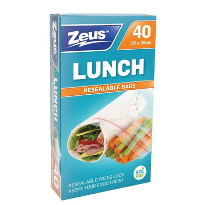 Zeus Reusable Sandwich Bag - Pack of 40