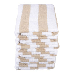 Beige Stripe Pool Towel - Image 4