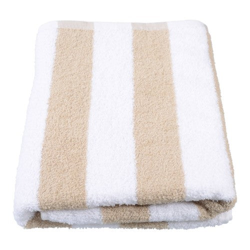 Beige Stripe Pool Towel - Image 2
