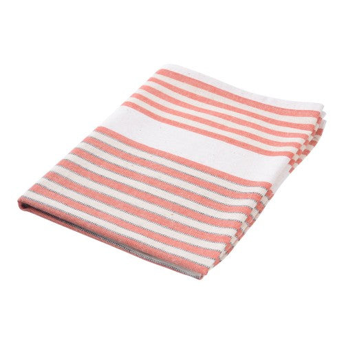 Butchers Stripe Tea Towel - Red - Image 2