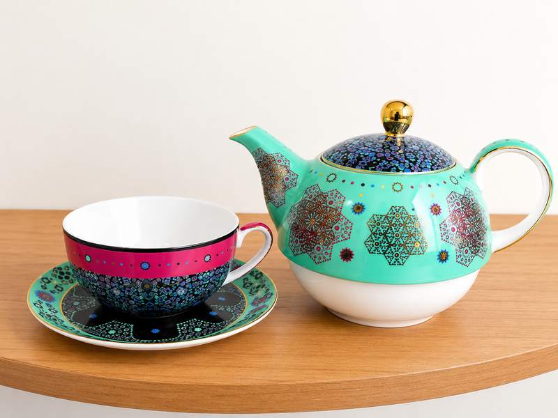 T2 Moroccan Tealeidoscope Aqua Teapot