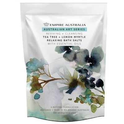 Tea tree & lemon Myrtle Bath Salts 1Kg + FREE Body Loofa