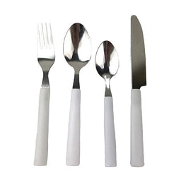 White Stainless Steel Cutlery Set 16pcs - Image 2