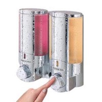 Aviva Twin Chrome Liquid Shower Dispenser