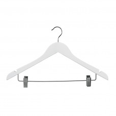 Gloss White Combination Wooden Hanger