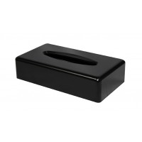 Black Rectangle Tissue Box