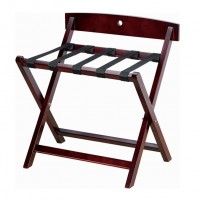 Wooden Luggage Rack - Red Mahogany