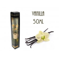 Vanilla Oil Diffuser 50ml + 8 Rattan Sticks
