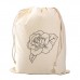 Natural Cotton Drawstring Bags 10 x 20cm