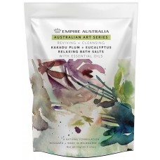 Kakadu Plum & Eucalyptus Bath Salts 1Kg + FREE Loofah