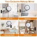 Electric Magnifying Mirror Wall-Mount Black